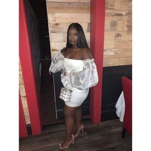 Ivory Satin Corset Dress “Marisa”